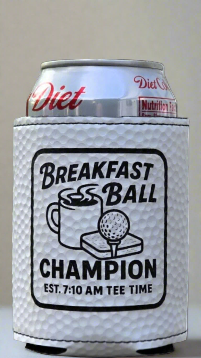 Premium Leatherette® can coolers!