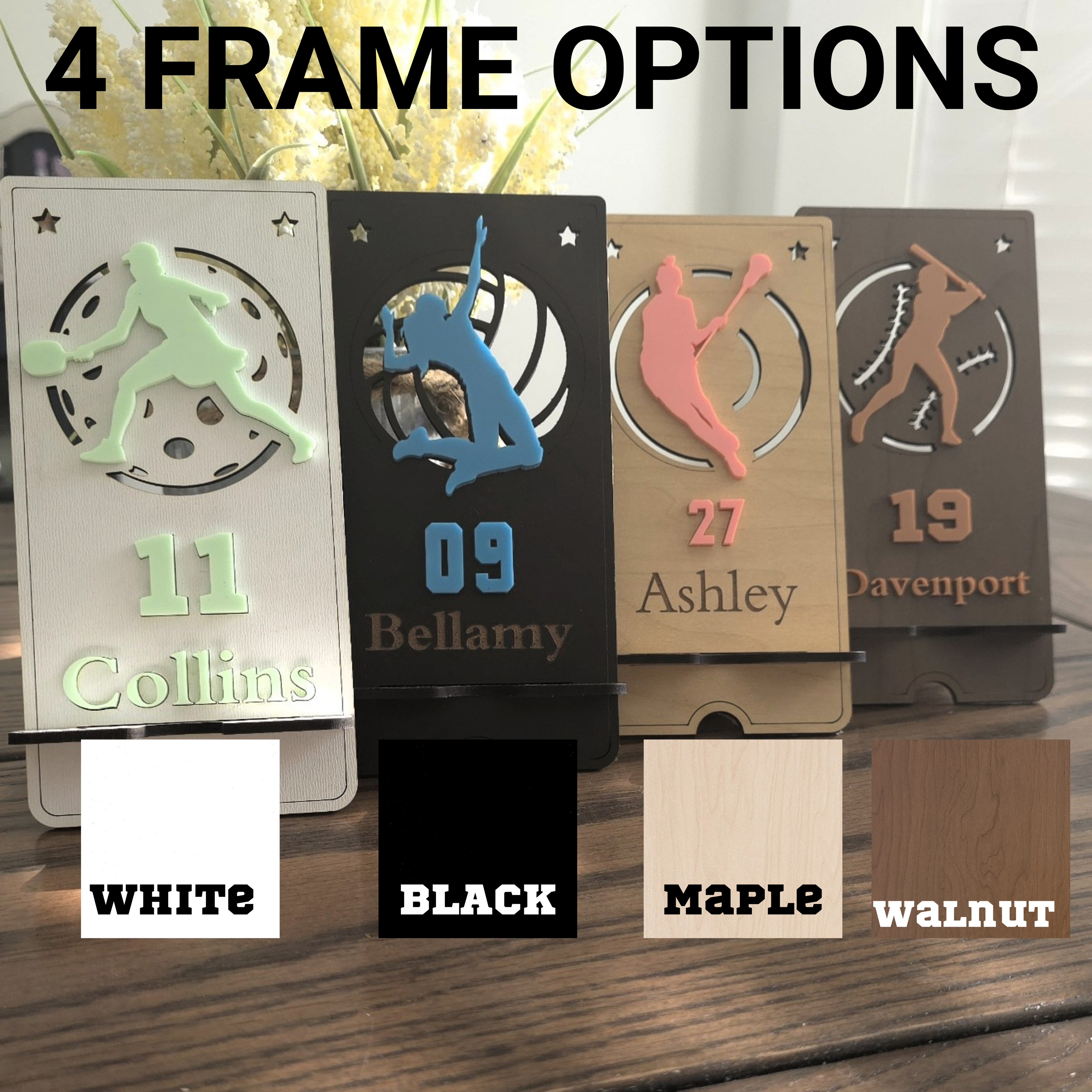 Personalized Sport Themed Phone Stand